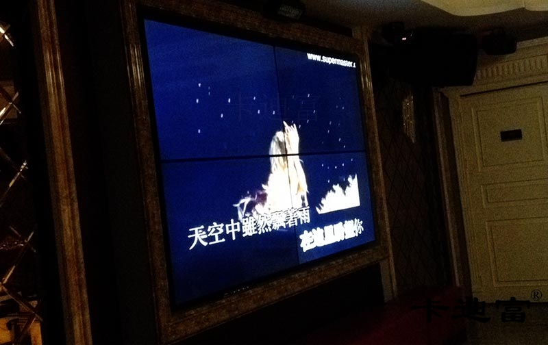 深圳55寸壁挂大屏幕液晶拼接屏入驻龙岗私人会所案例