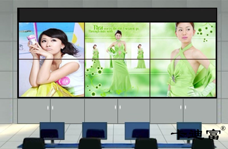 上海食品公司46寸液晶拼接屏展示案例