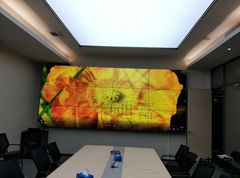 会议室55寸壁挂液晶拼接屏图片