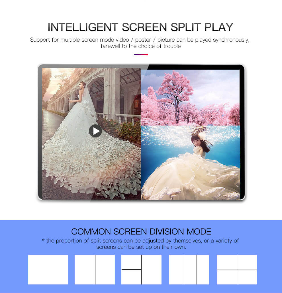 Introduction of 18.5-inch wall mounted advertising machine player