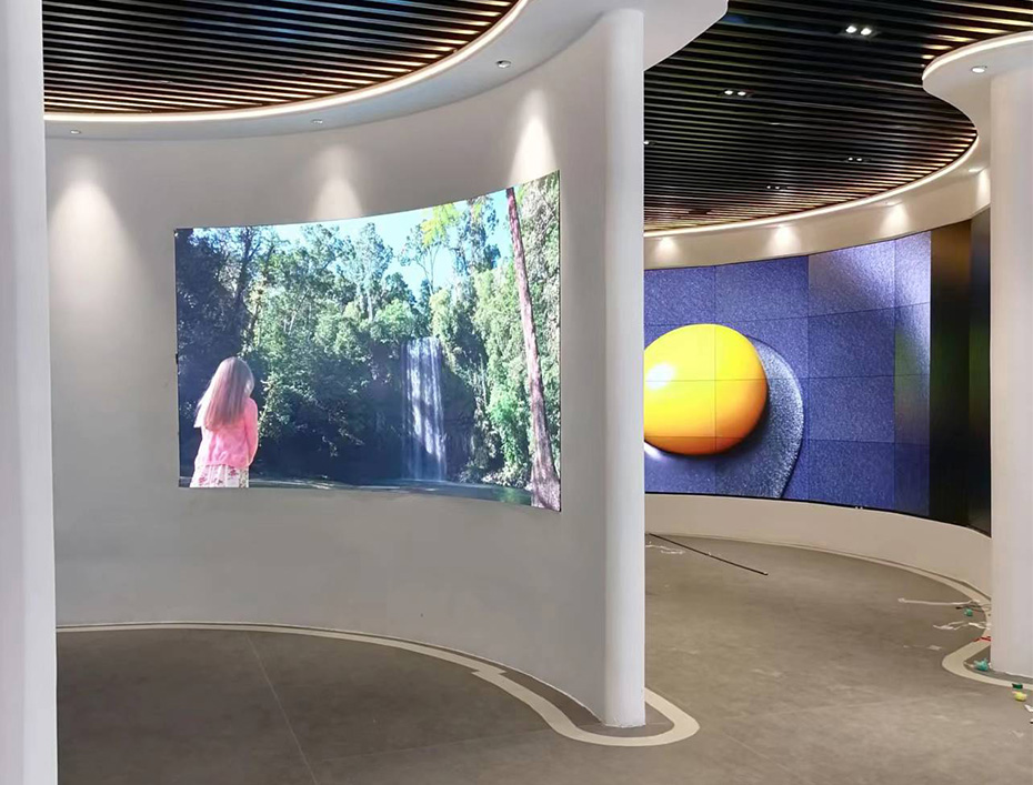 广西钦州能建数字展厅，LED大屏展示