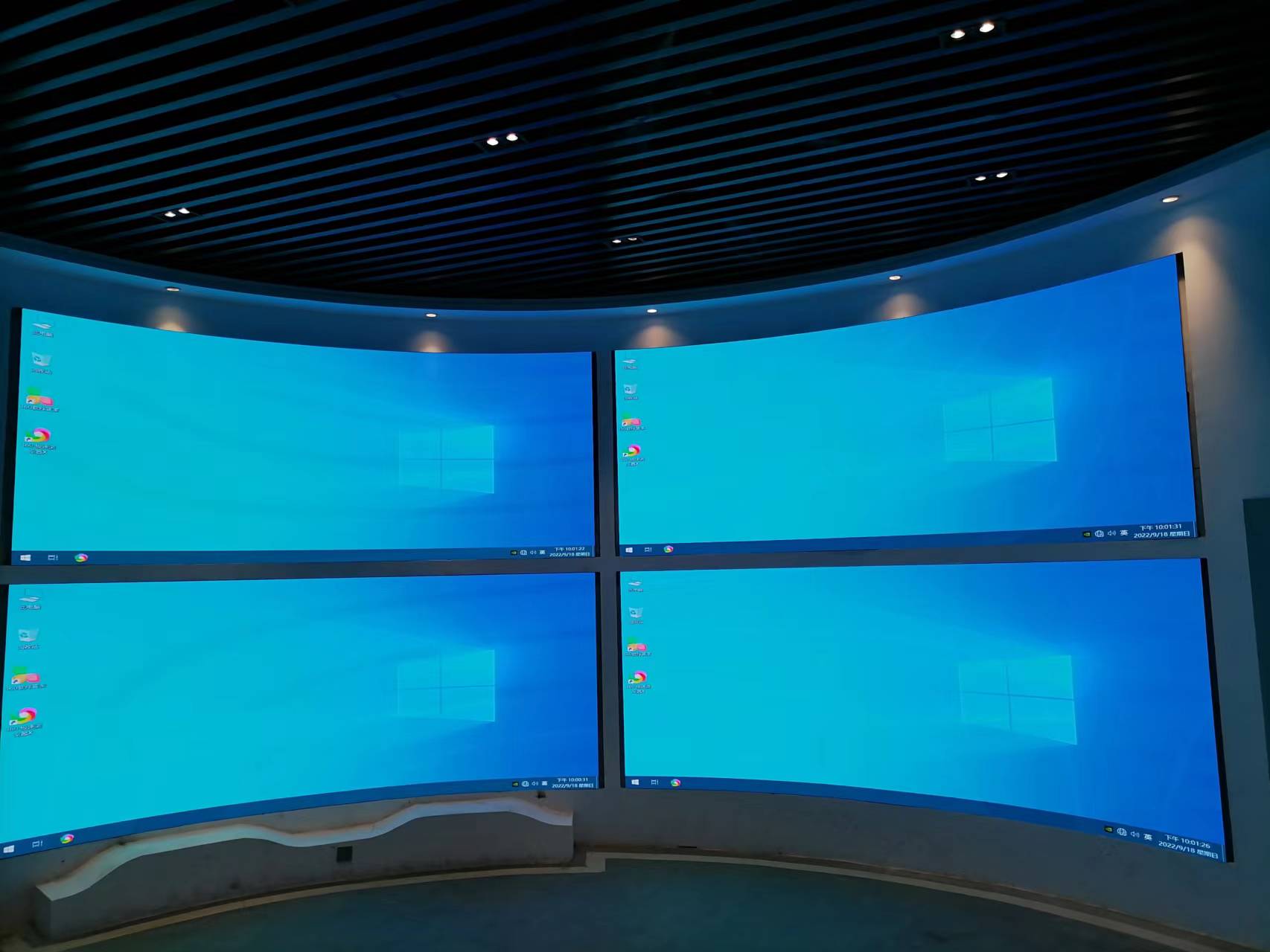 数字展厅企业展厅LED拼接屏展示图片