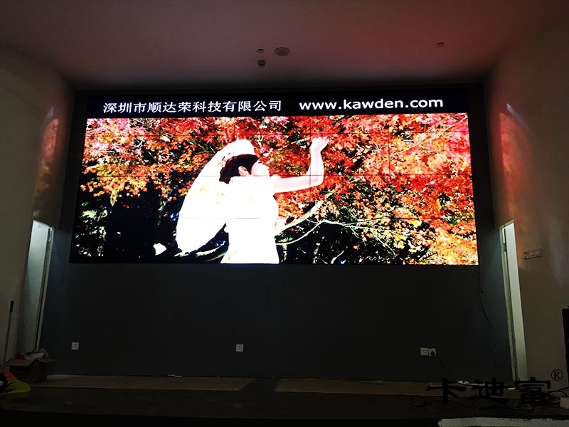 深圳龙岗20块46寸壁挂液晶拼接墙展览馆项目