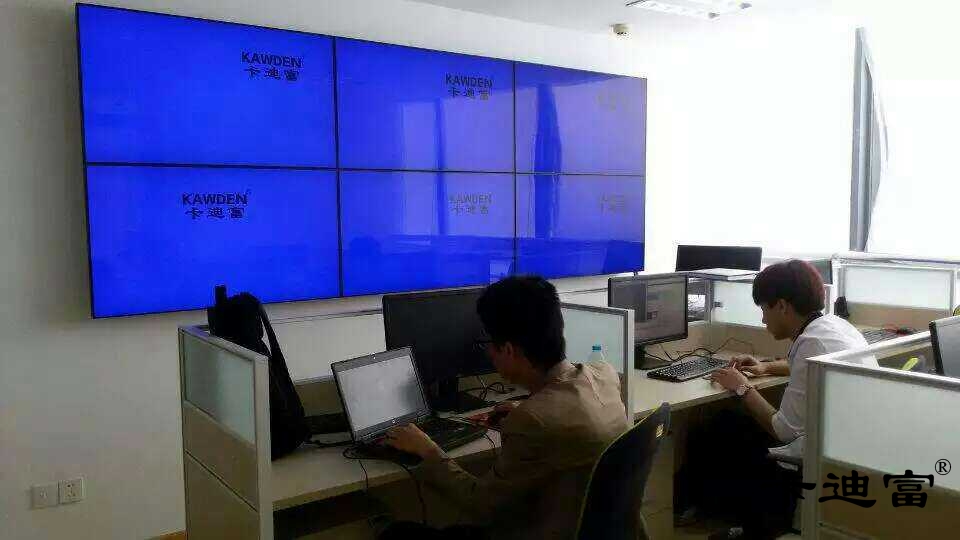 杭州高级写字楼大厅液晶拼接屏展示案例