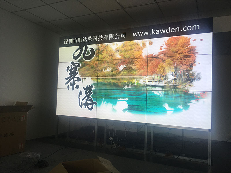 天津公司46寸液晶拼接屏数据监控展示案例