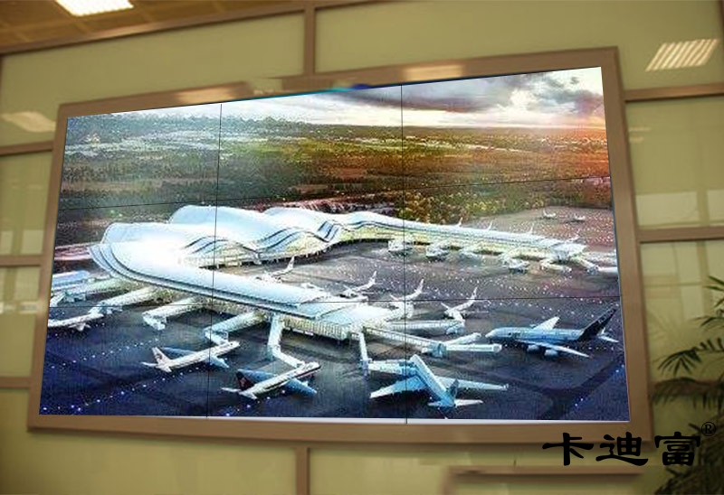 桂林机场49寸液晶拼接屏案例图