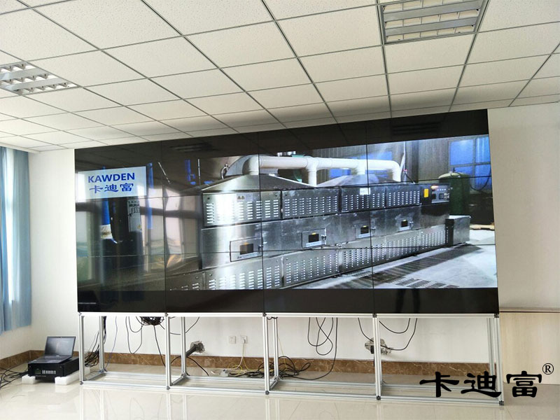 山东潍坊46寸液晶拼接屏粉体设备公司展示案例