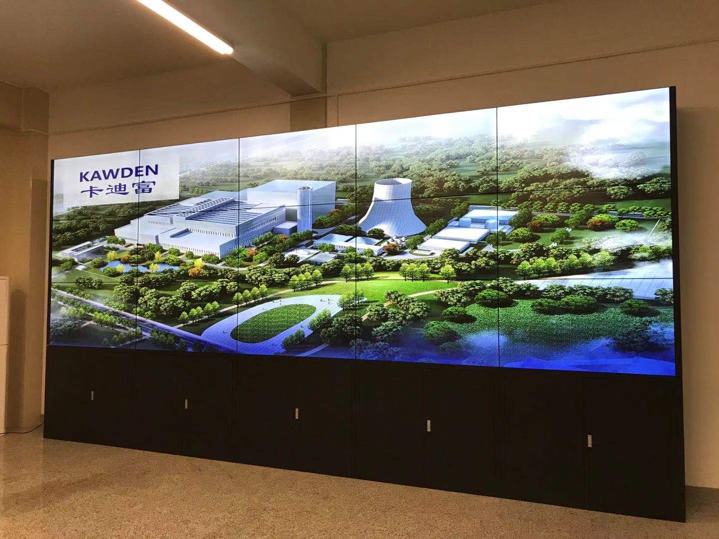 广东揭阳惠来县能源工程公司国企办公室55寸拼接屏安装案例图片9