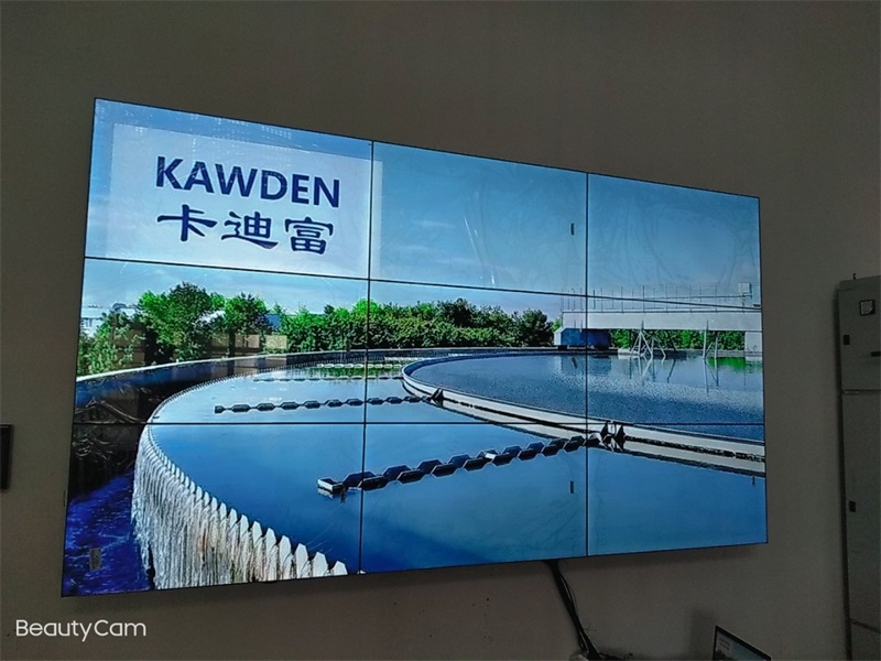 浙江省杭州市污水处理中心49寸3.5mm3X3拼接屏案例