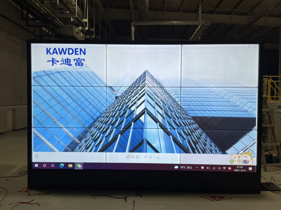 山东福田汽车55寸1.7mm3X3液晶拼接屏案例图片