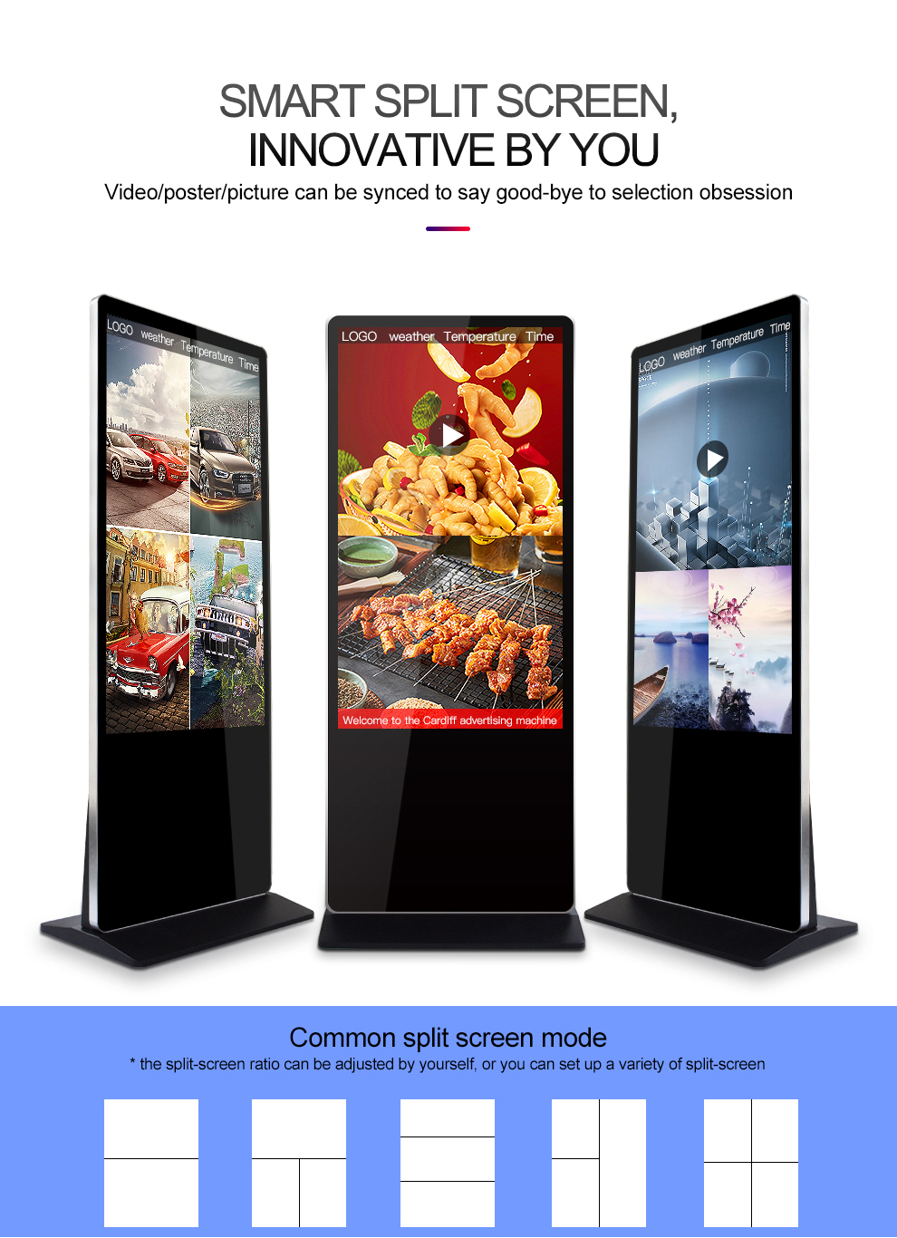 Product introduction of vertical touch screen all-in-one advertising machine