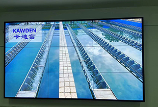 广东中山新环机电会议室项目55寸0.88mm3X3大屏实现智能会议