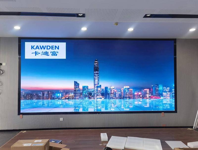 会议室LED显示屏p1.667 4.8米 x2.24米大屏展示