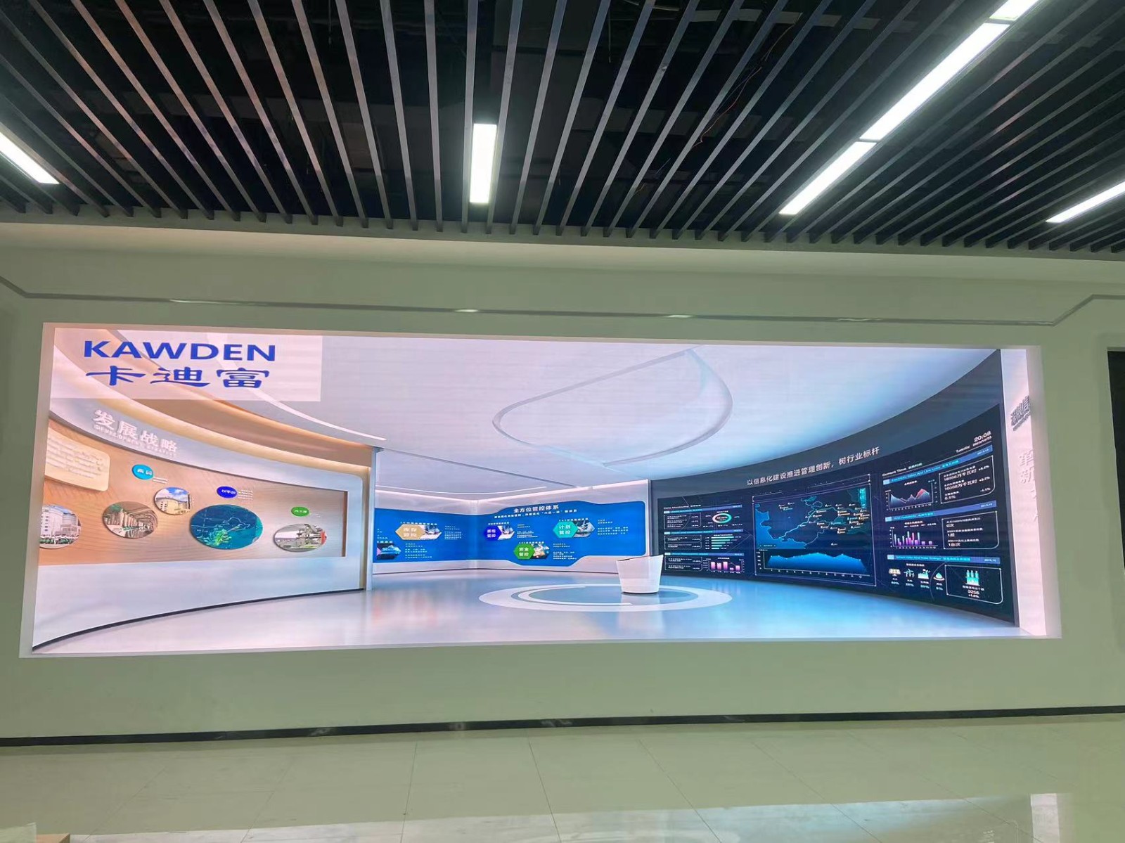 江西省赣州市章贡区展厅项目P1.86led显示屏视觉效果震撼