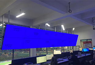广西防城港某公司安防监控项目55寸3.5MM2X7液晶拼接屏应用展示效果