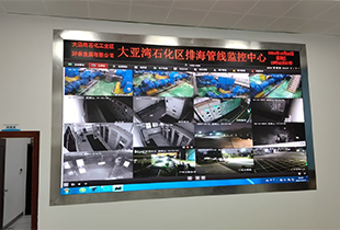 惠州大亚湾石化工业P1.53led显示屏监控大屏4.16米X2.08米