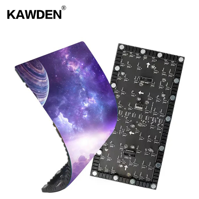 flexible led display screen p1.25 soft module,High definition high refresh rate 