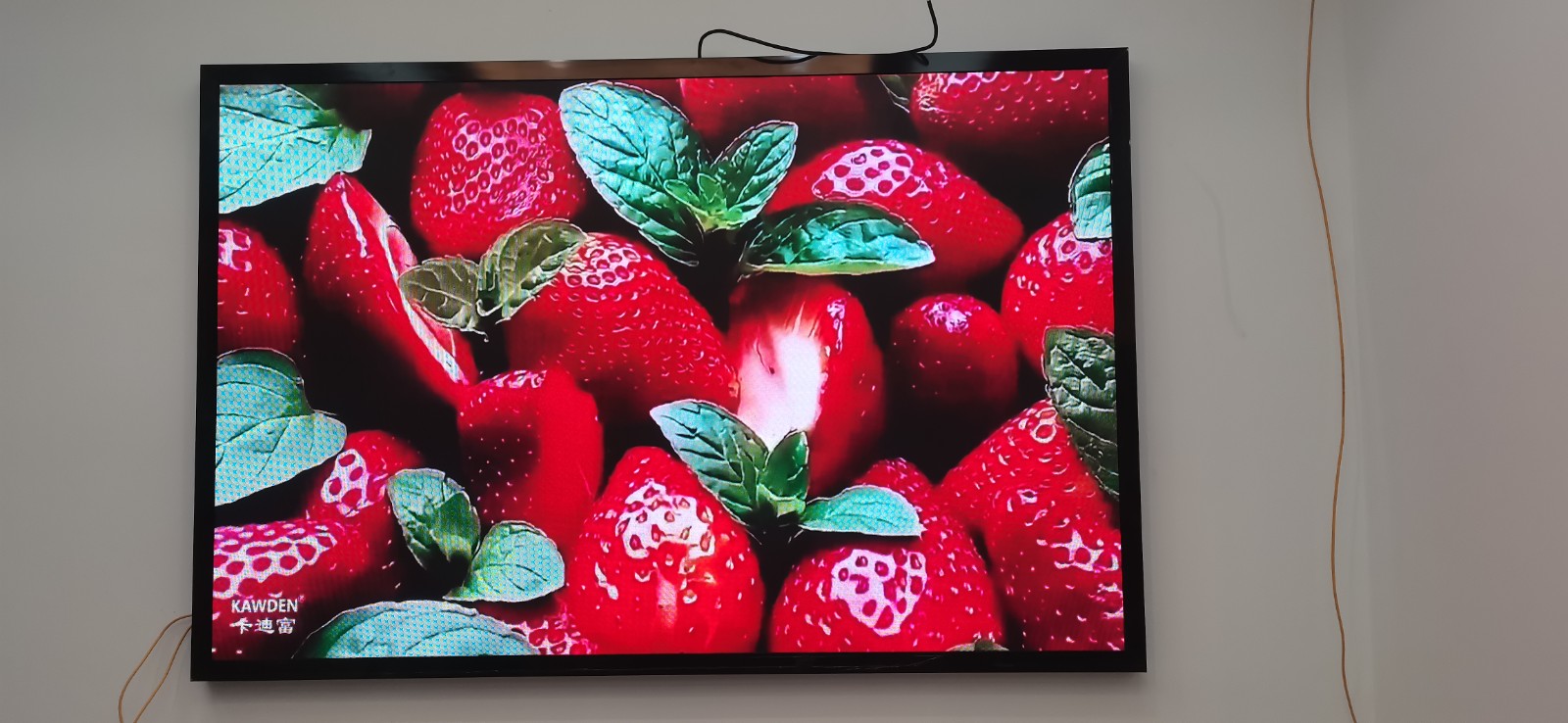 上海宝山某公司室内P1.86尺寸2.24mX1.44m LED显示屏