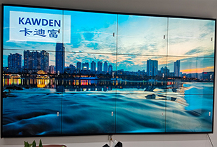 四川省泸州市龙马潭区某公司项目55寸3.5mm液晶拼接屏3行4列安装完成