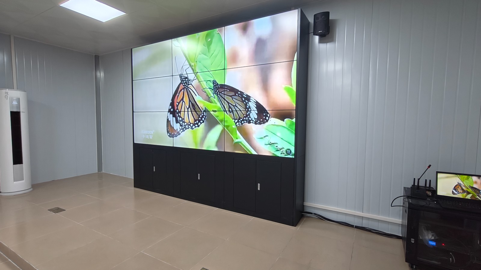 9块46寸高清大屏的顺利安装