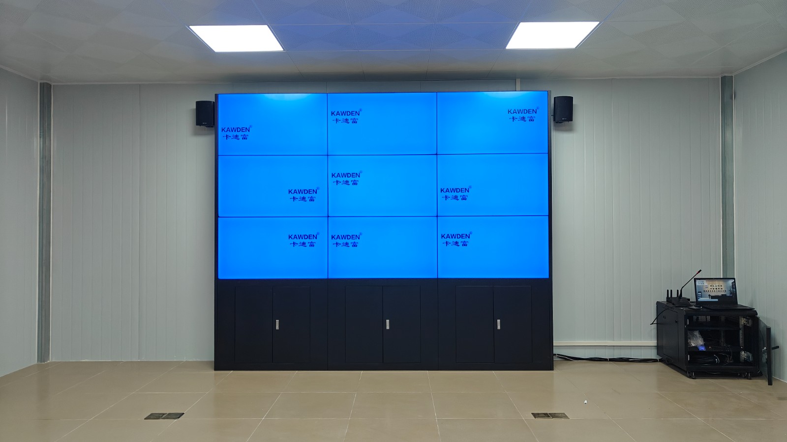 46寸大屏液晶拼接屏机柜安装