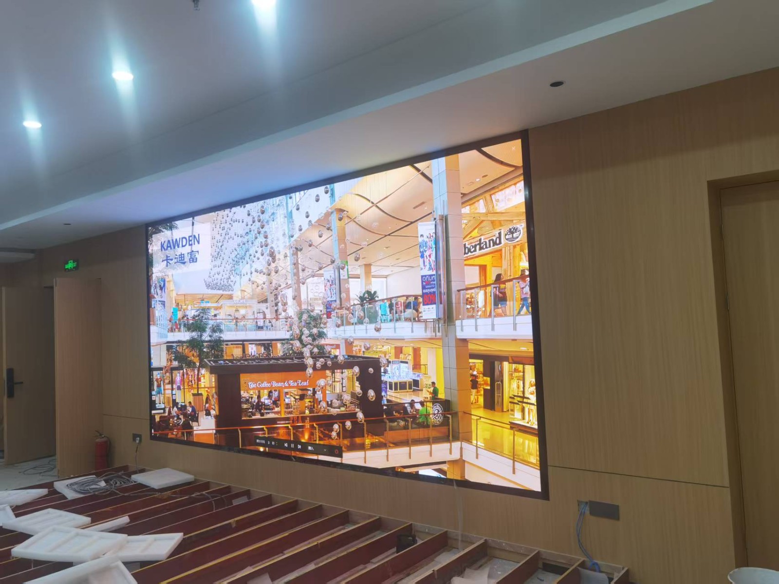 室内全彩屏P1.86尺寸4.48米x2.24米