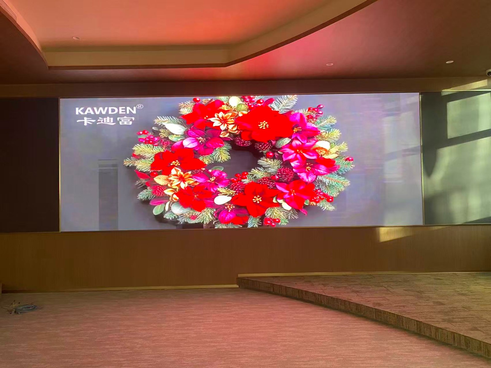 卡迪富LED屏落地无锡企业展厅